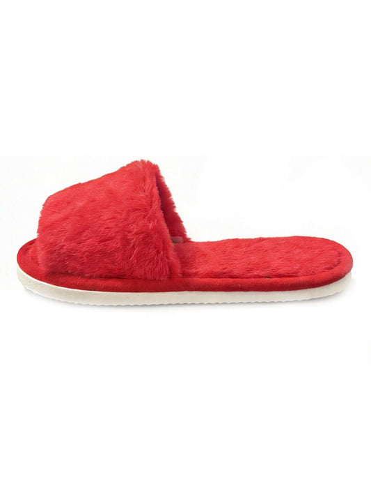 Bulk Slippers | Soft Fuzzy Plush Slippers Women Winter Warm Anti-slip Indoor House Shoes Wholesale