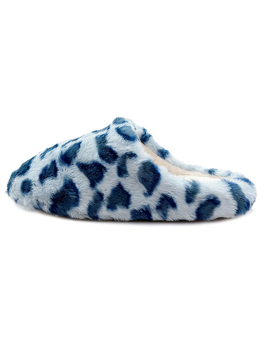 Bulk Slippers | Fuzzy Plush Leopard Slippers Women Winter Warm Quiet Indoor Shoes Wholesale