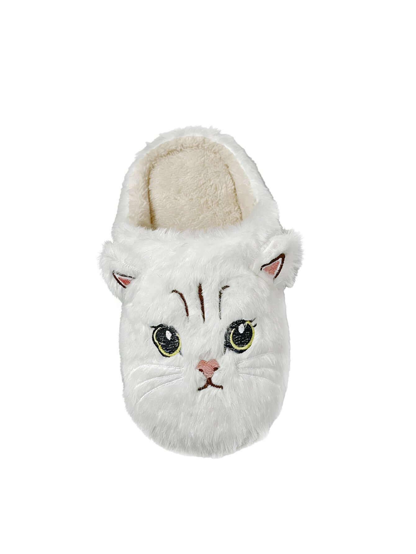 Тапочки оптом | Мягкие пушистые тапочки с кошачьей мордочкой для женщин, зимняя теплая домашняя обувь оптом 
