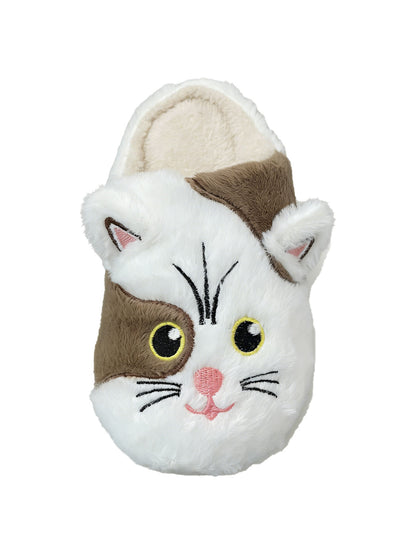 Bulk Slippers | Soft Fuzzy Cat Face Slippers Women Winter Warm Indoor House Shoes Wholesale