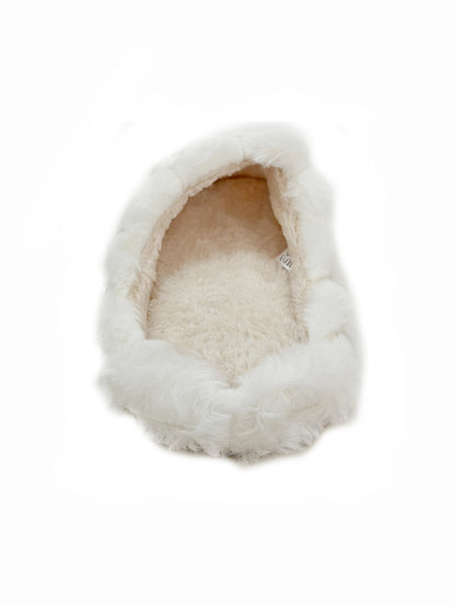 Bulk Slippers | Plush Fuzzy Plaid Slippers Women Winter Warm Indoor House Shoes Wholesale