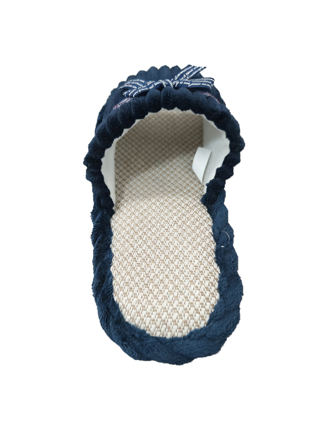 Bulk Slippers | Soft Striped Bow Corduroy Slippers Women Winter Cozy Indoor House Shoes Wholesale