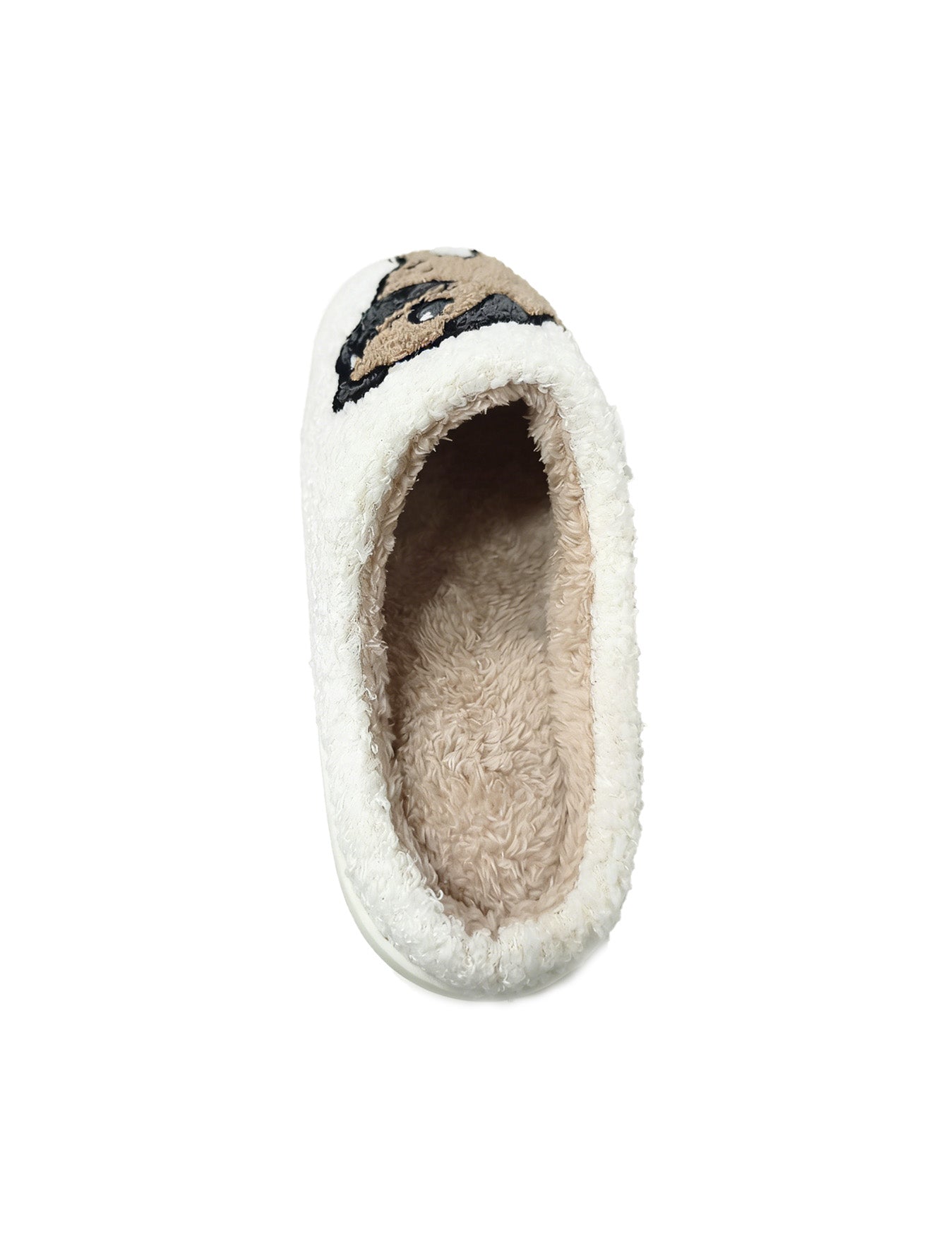 Bulk Slippers | Soft Unisex Cute Pug Fuzzy Slippers Winter Warm Indoor Family Shoes Wholesale